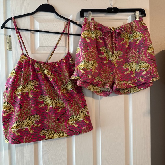 Printfresh Pink Leopard Print Tank and Shorts Set - Picture 5 of 5